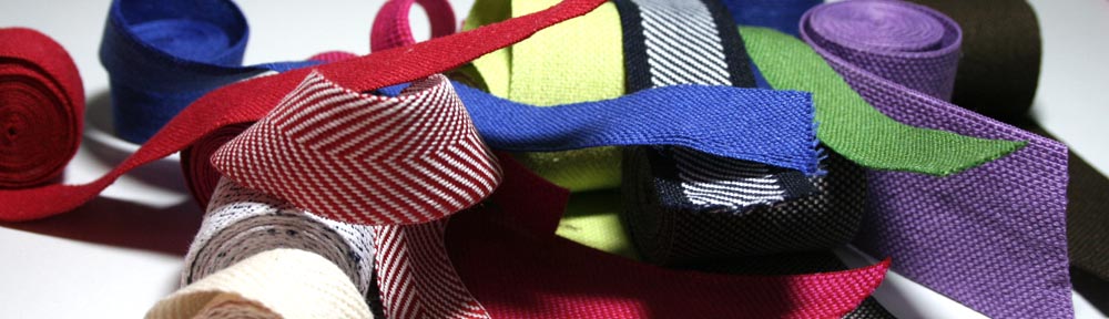 Cintas textiles y elásticas para diversos usos industriales y domésticos