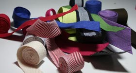 Veta textil para aplicaciones industriales y de calzado